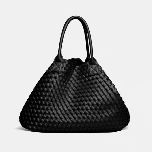 Woven Leather Tote Bag - Get One Free!