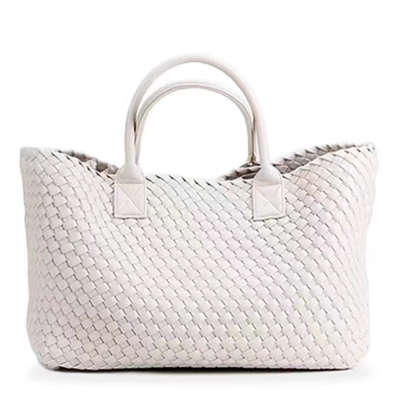 Woven Leather Tote Bag - Get One Free!