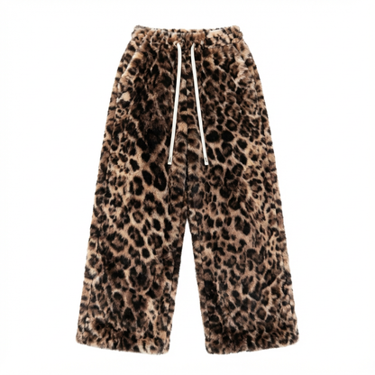 Printed Sweats - Baggy Fit - LEOPARD